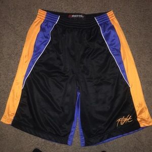 Nike flight basketball shorts with zipper pockets